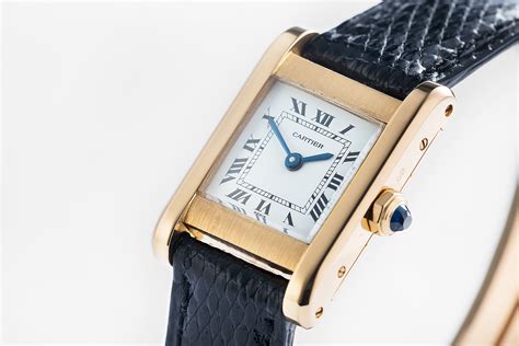 cartier ladies tank watch second hand|vintage cartier tank watch ladies.